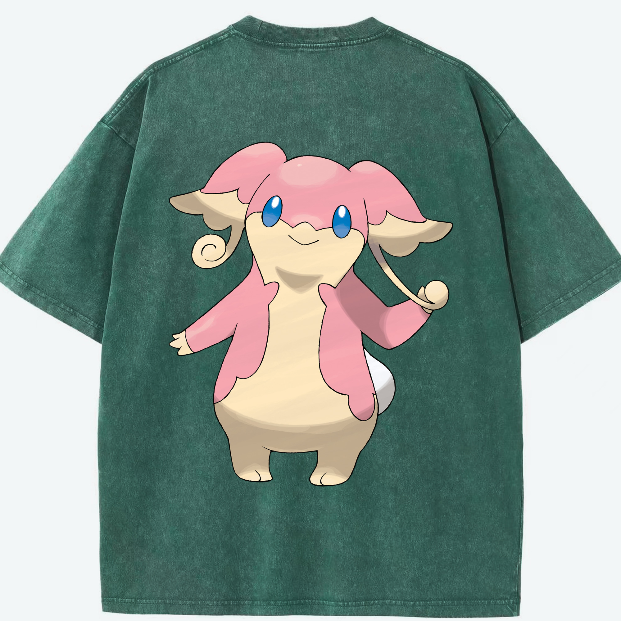 （画像用） ポケットモンスター Pokémon 綿100% ヴィンテージ風 半袖Tシャツ（背面プリント）